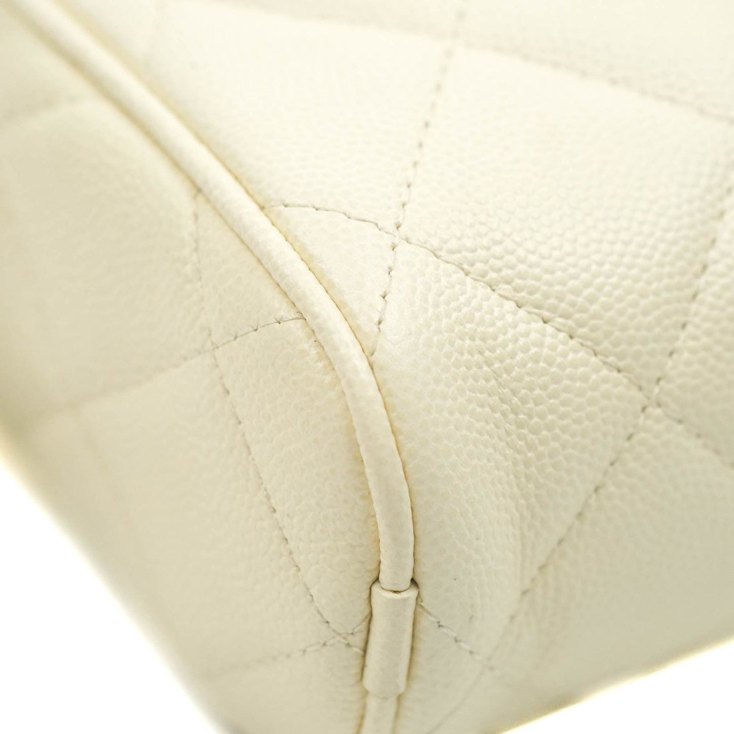 Chanel Camera Bag With Detachable Pouch Ivory Caviar Gold Hardware