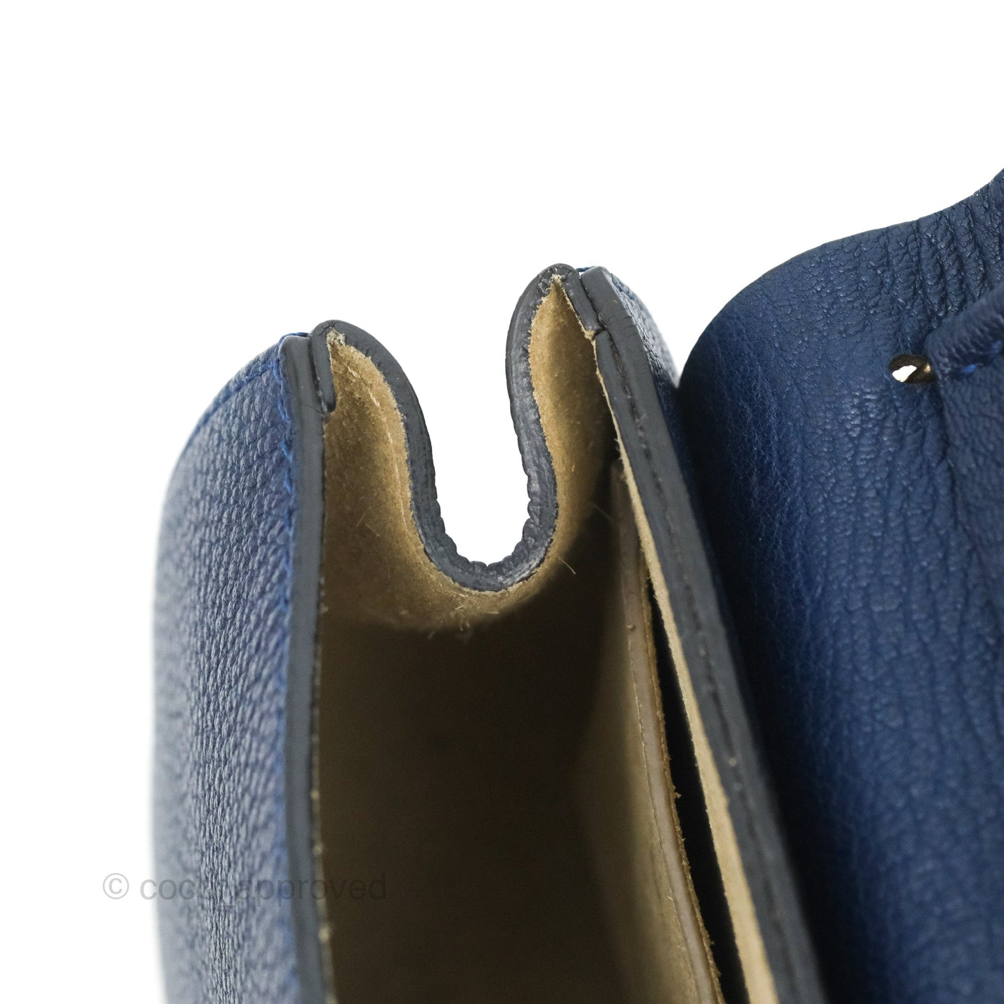 Chloe Mini Drew Crossbody Bag Navy Grained Leather