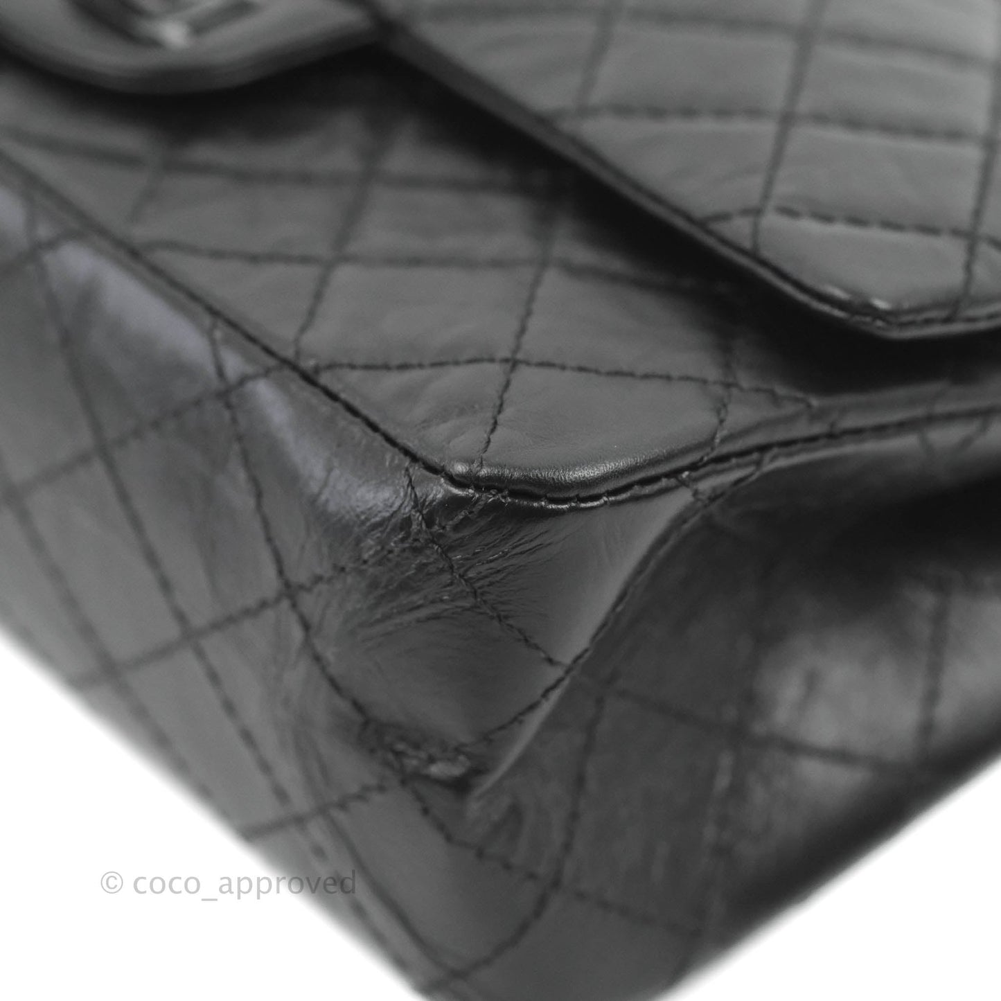 Chanel Reissue 225 Quilted Aged Calfskin So Black