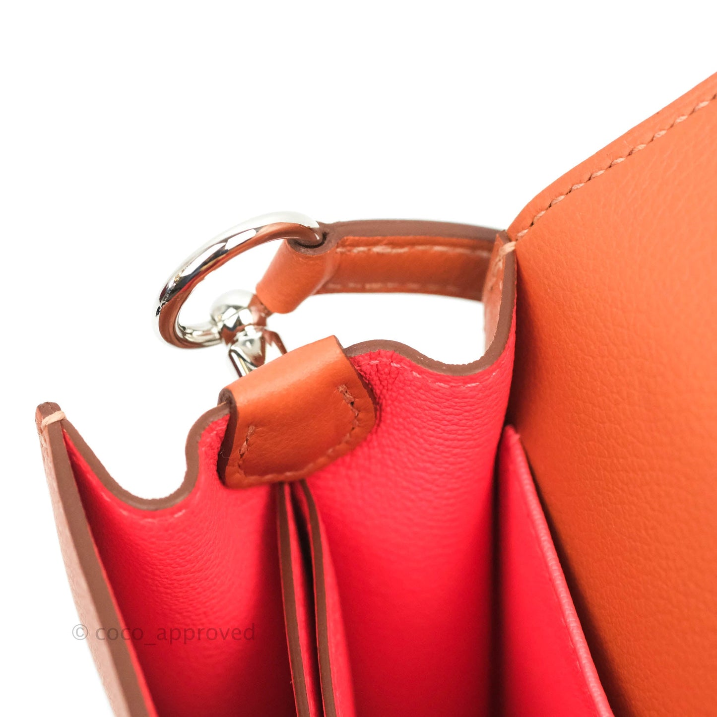 Hermès Roulis Mini 18 Blush Rose Jaipur Evercolor Palladium Hardware
