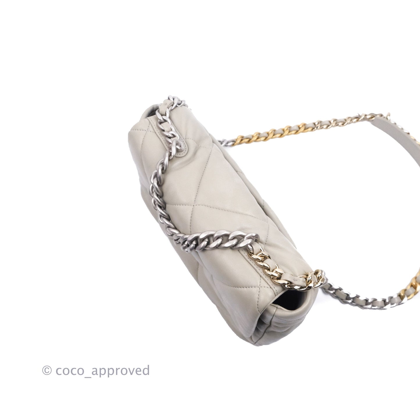 Chanel 19 Small Grey Mixed Hardware 22C