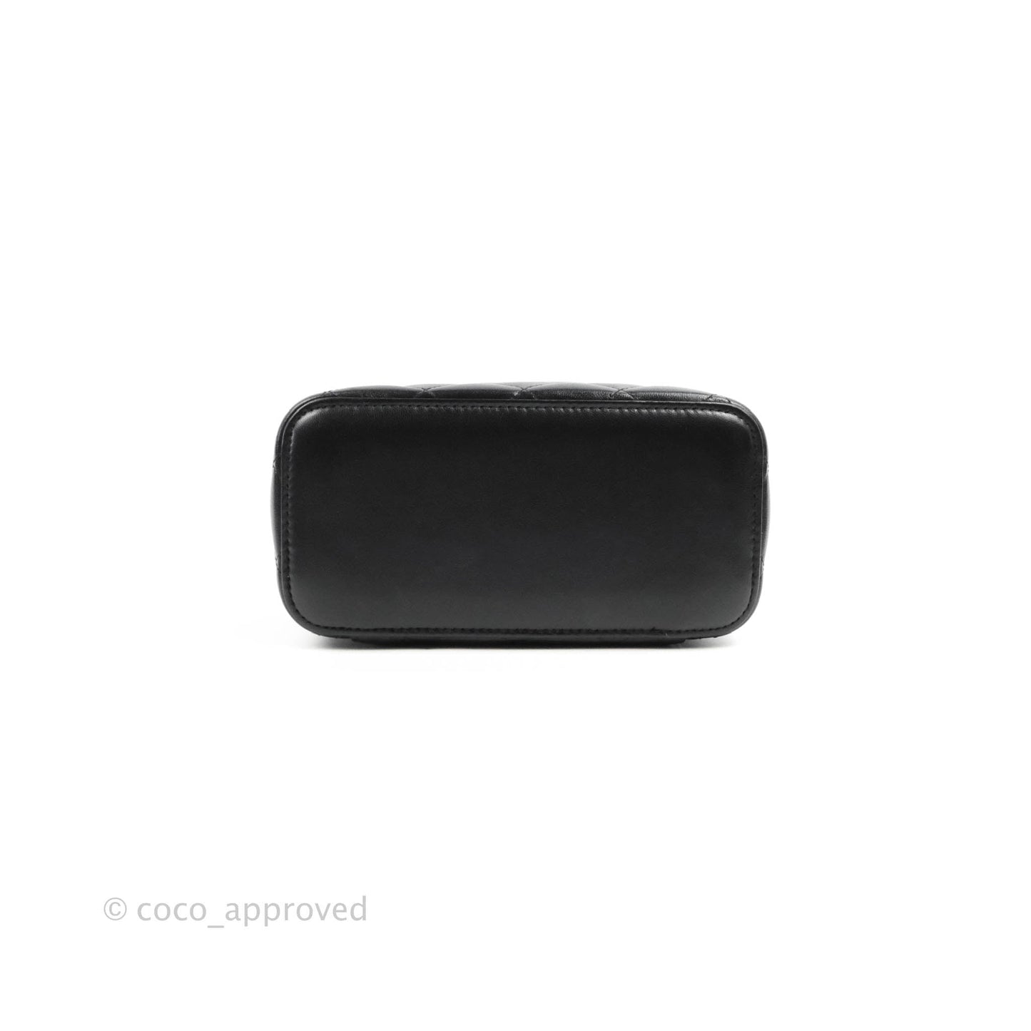 Chanel Classic Vanity with Chain Black Lambskin Gold Hardware