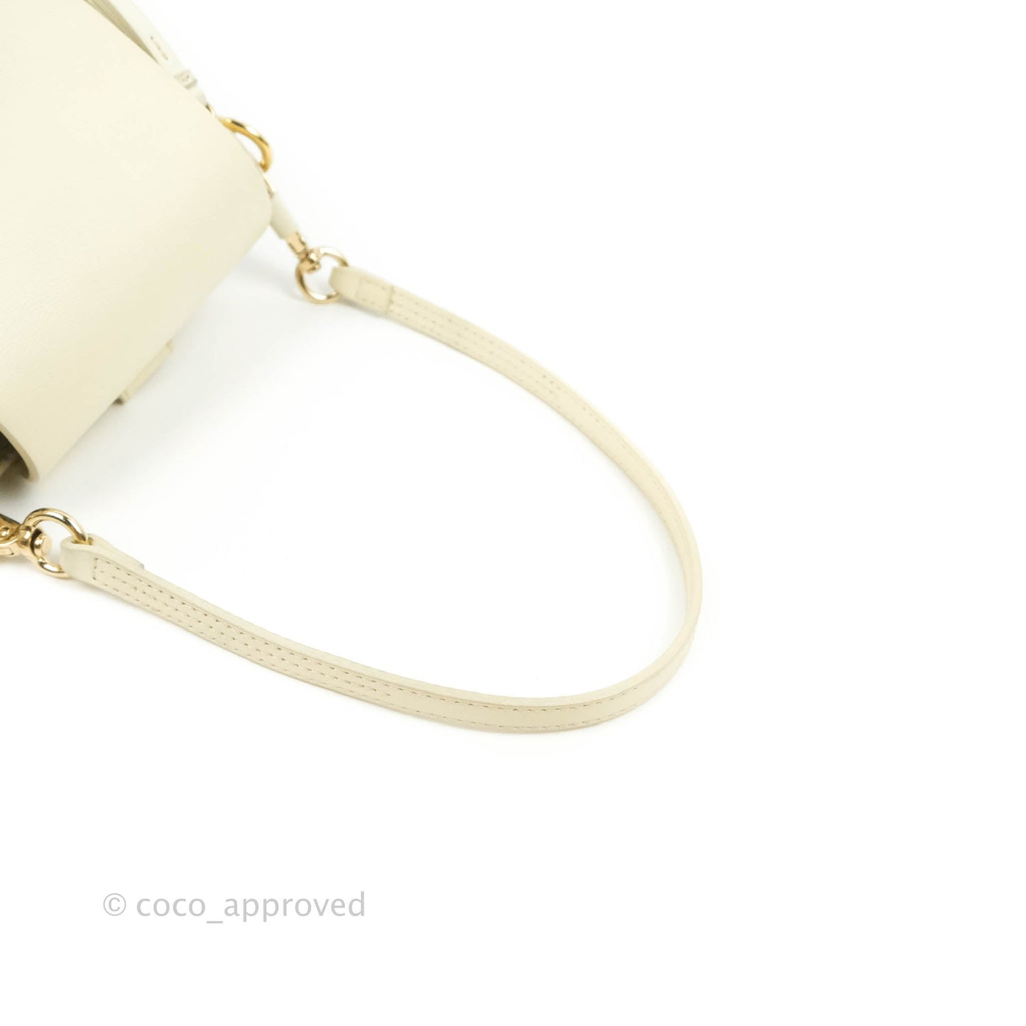 Chloé Mini Faye Backpack Ivory White Calfskin