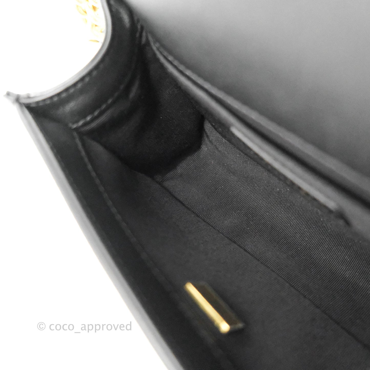 Chanel Small Boy Bag Black Calfskin Gold Hardware