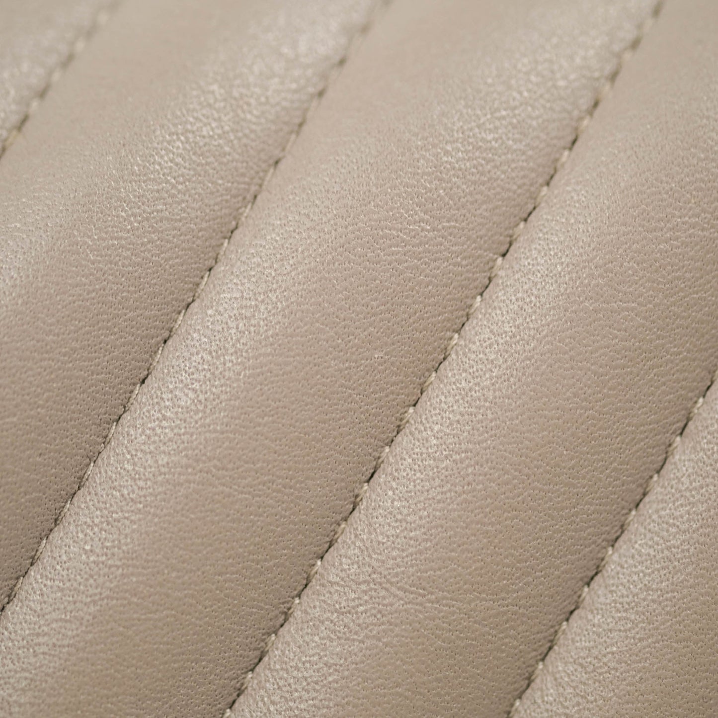 Chanel Chevron Mini Rectangular Flap Taupe Grey Calfskin Ruthenium Hardware 18B