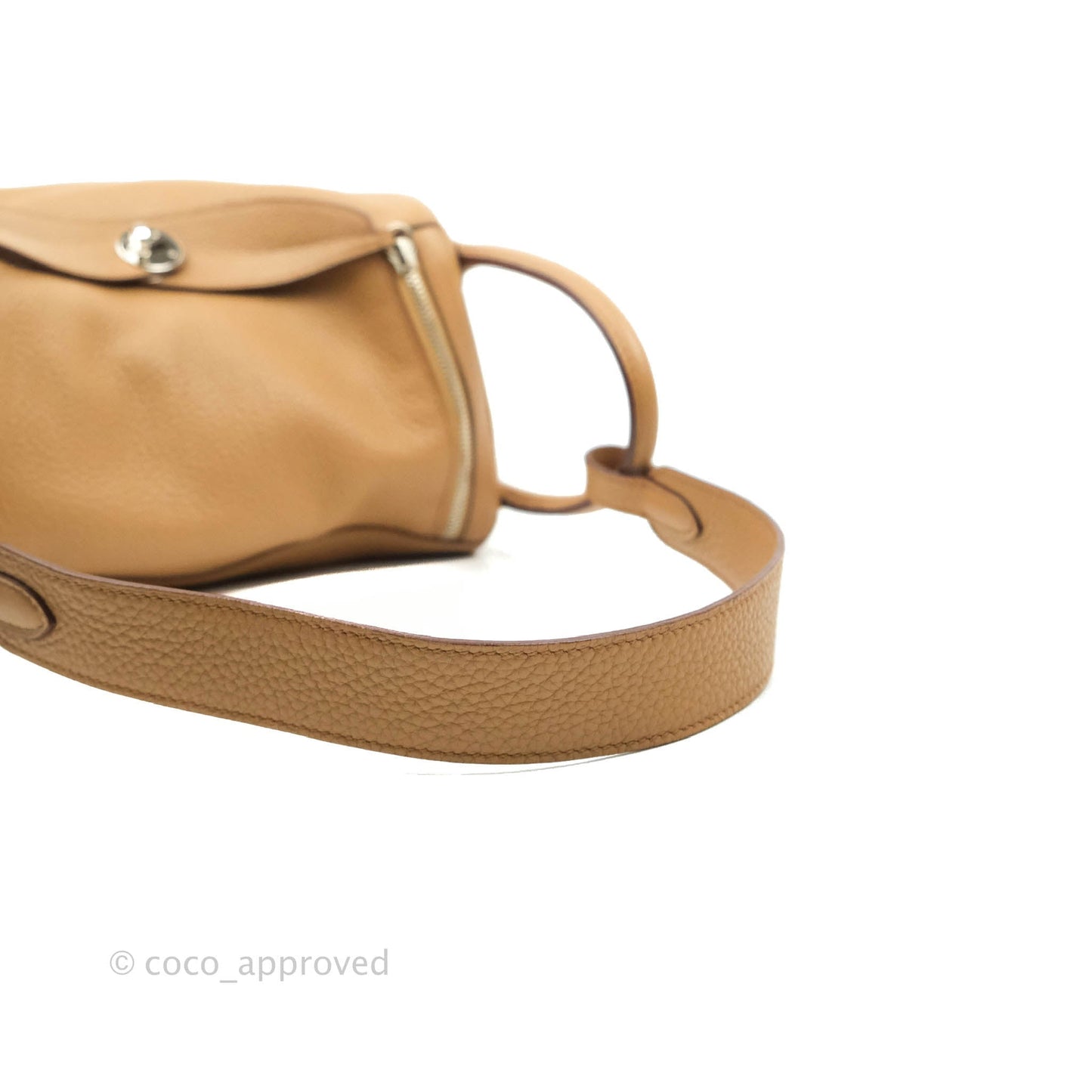 Hermès Lindy 30 Tabac Camel TC Palladium Hardware