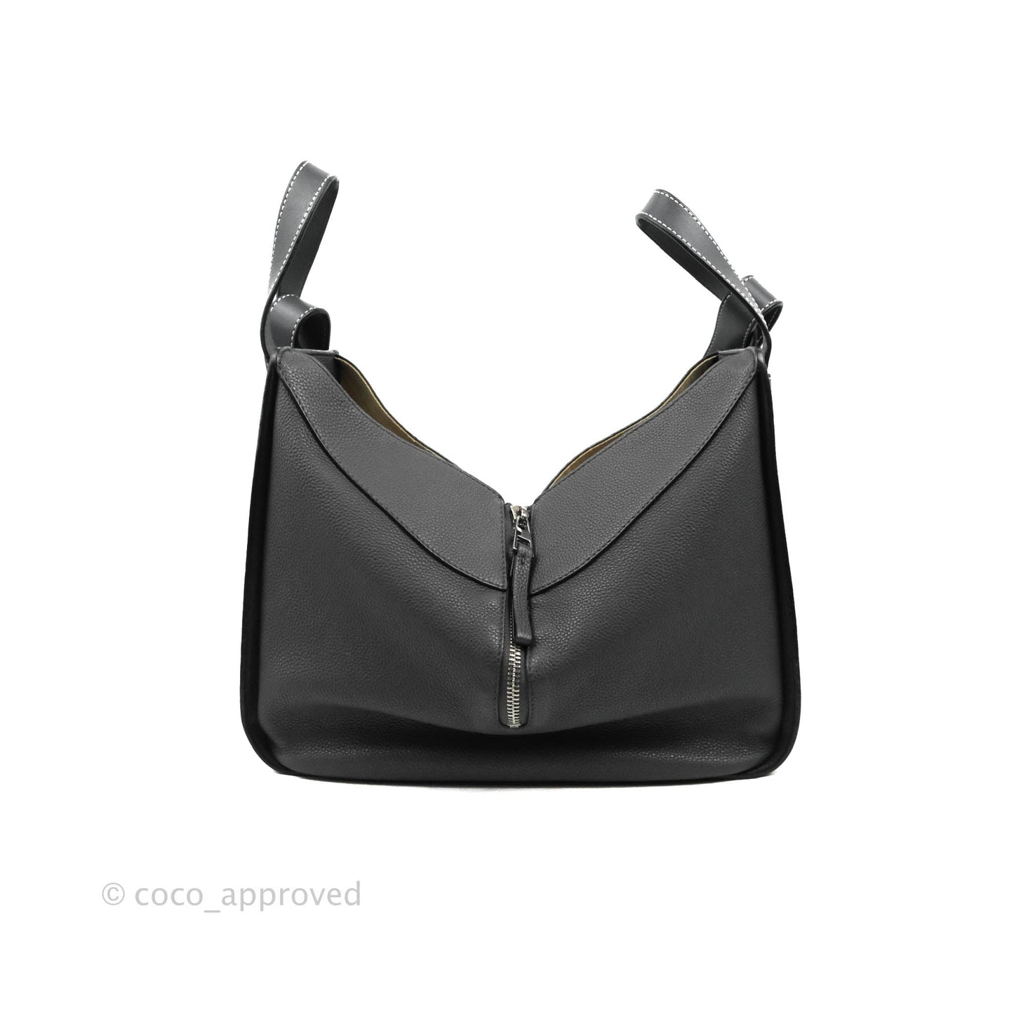 Loewe Hammock Small Asphalt Grey Shoulder Bag