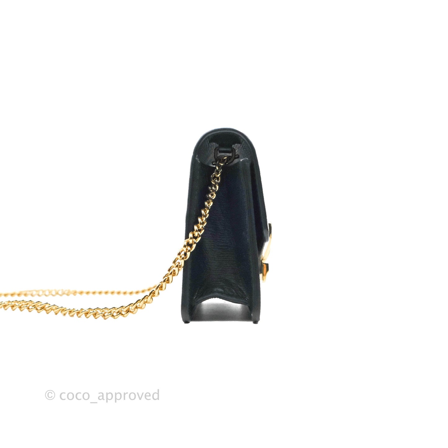 Gucci Super Mini GG Sylvie Bag Black Calfskin Gold Hardware