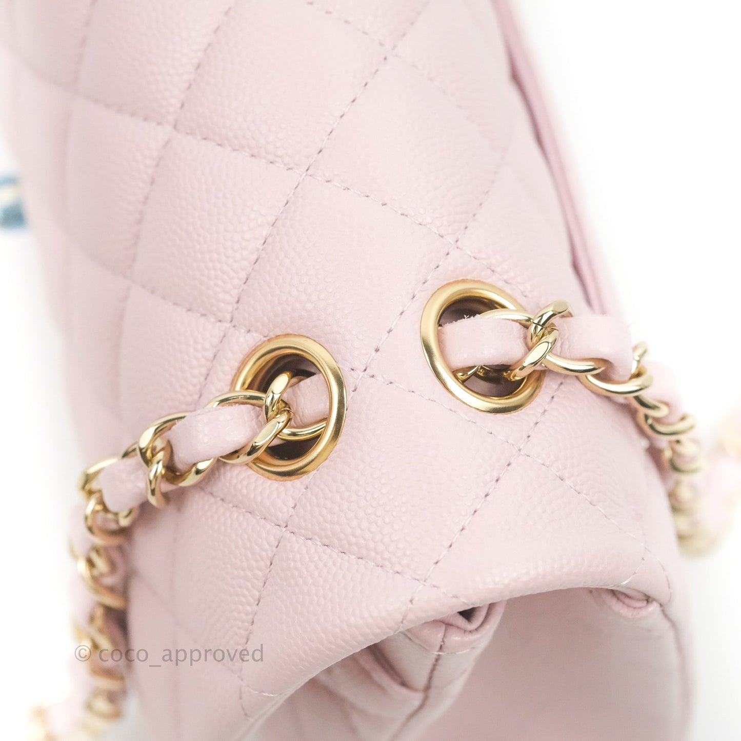 Chanel Classic Small S/M Flap Pink Caviar Gold Hardware