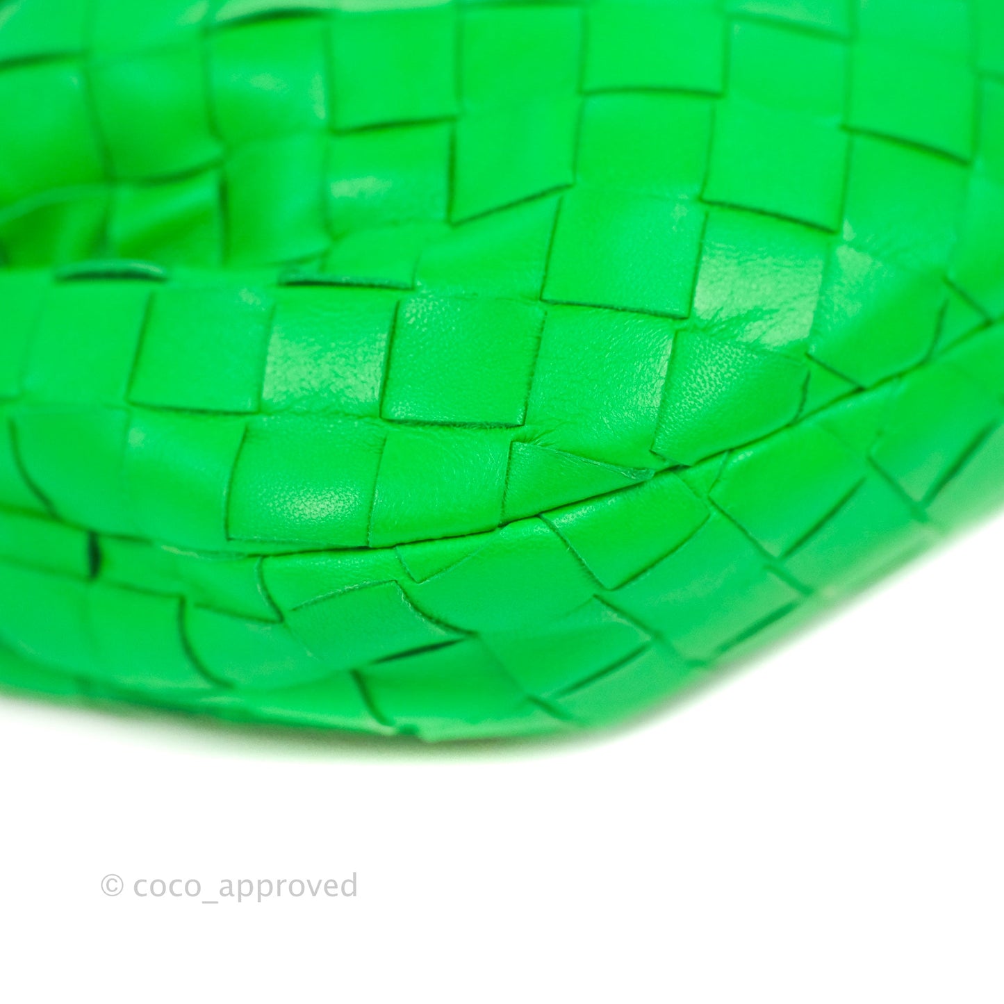 Bottega Veneta Mini Jodie Bag Green Intrecciato Lambskin
