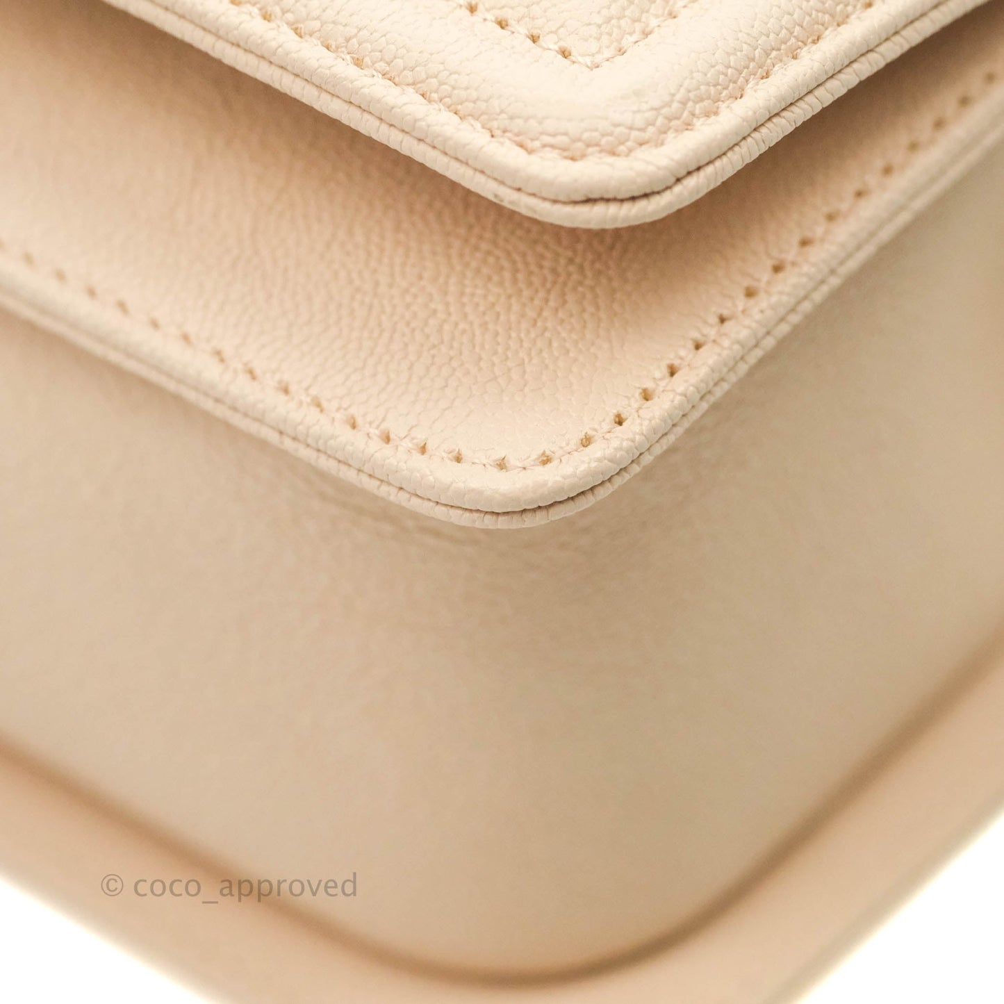 Chanel Quilted Medium Boy Light Pink Beige Caviar Gold Hardware 20A