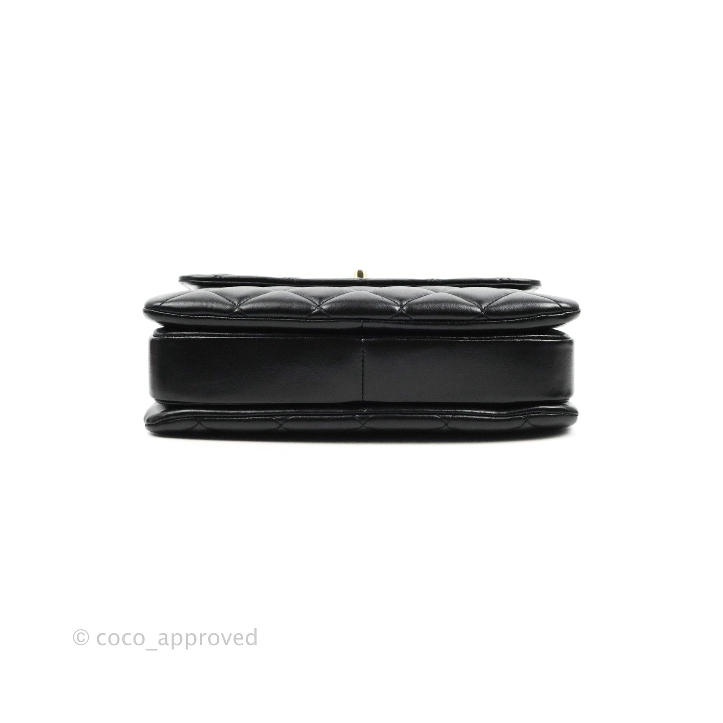 Chanel Small Trendy CC Black Lambskin Gold Hardware