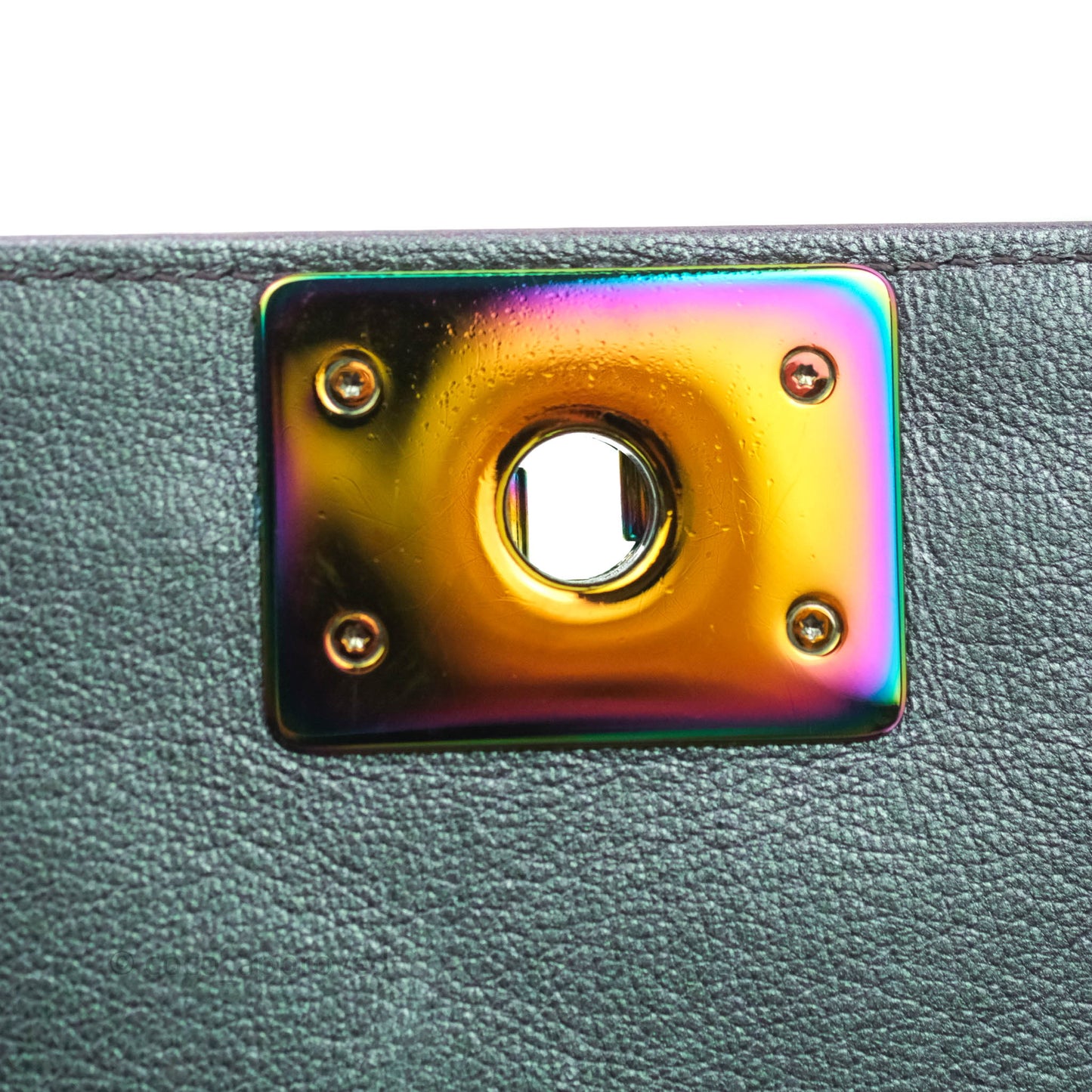 Chanel Medium Boy Bag Iridescent Purple Calfskin Mermaid Rainbow Hardware