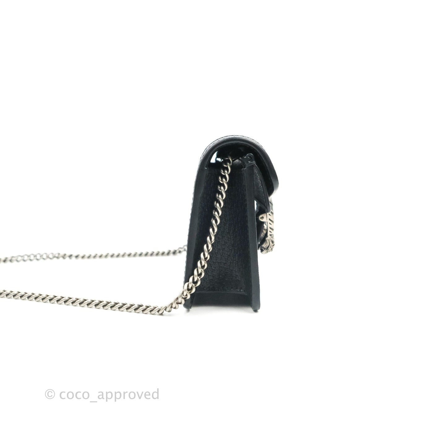 Gucci Dionysus GG Super Mini Crossbody Bag Ruthenium Hardware