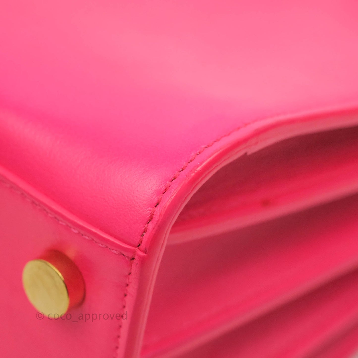 Saint Laurent Nano Classic Sac De Jour Neo Pink Smooth Calfskin Gold Hardware