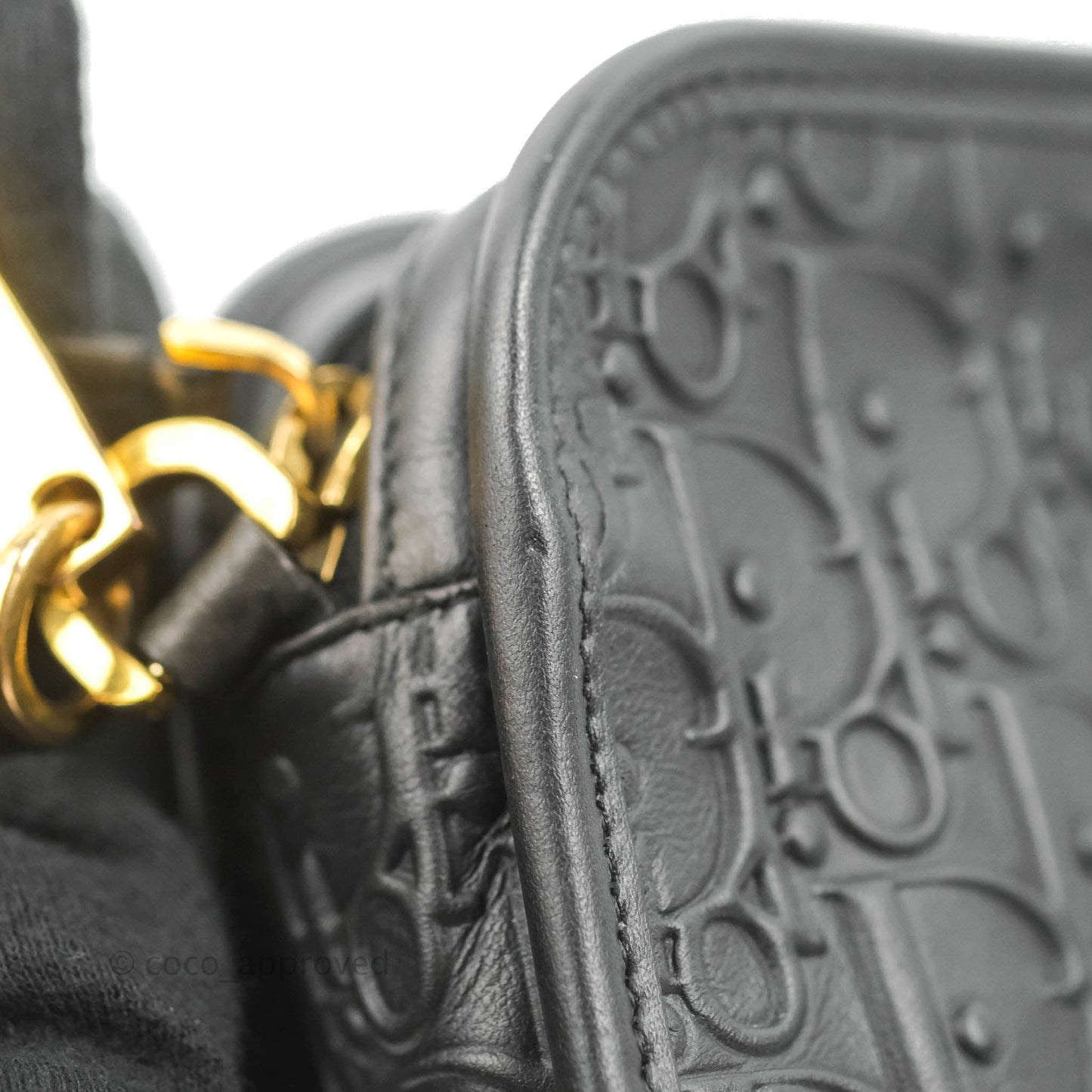 Dior Diorquake Clutch Black Oblique Embossed Calfskin