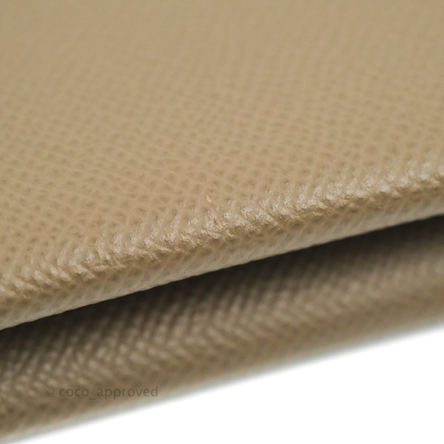 Hermès Calvi Card Holder Epsom Etoupe