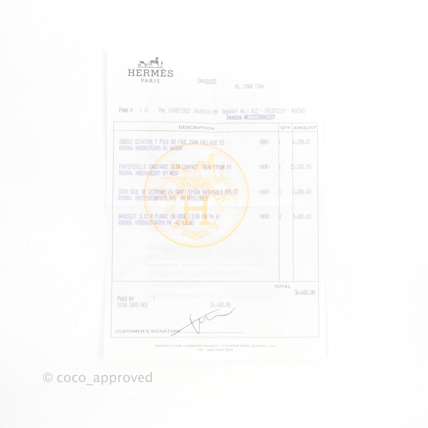 Hermès Constance Slim Wallet Black Epsom Rose Gold Hardware