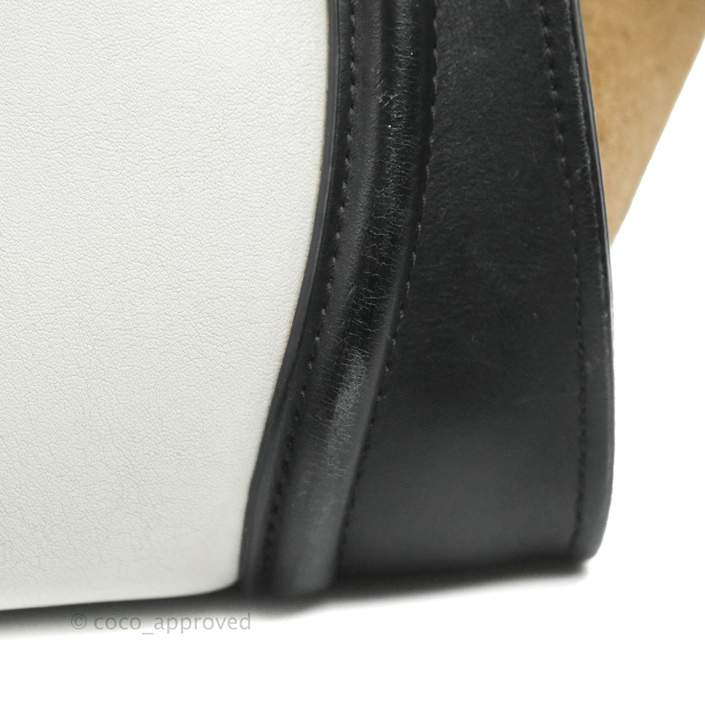 Celine Mini Luggage Bag Black/White/Brown Calfskin