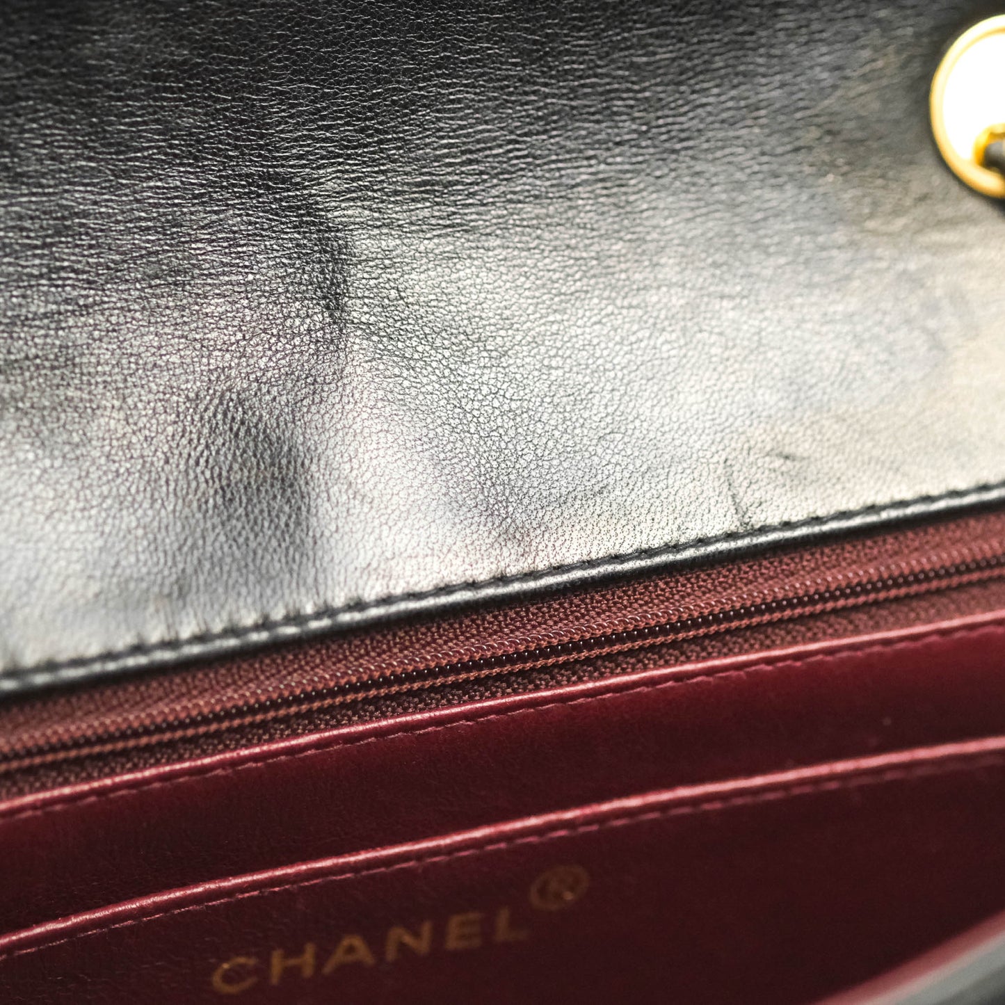 Chanel Vintage Quilted Medium Classic Diana Flap Bag Black Lambskin 24K Gold Hardware