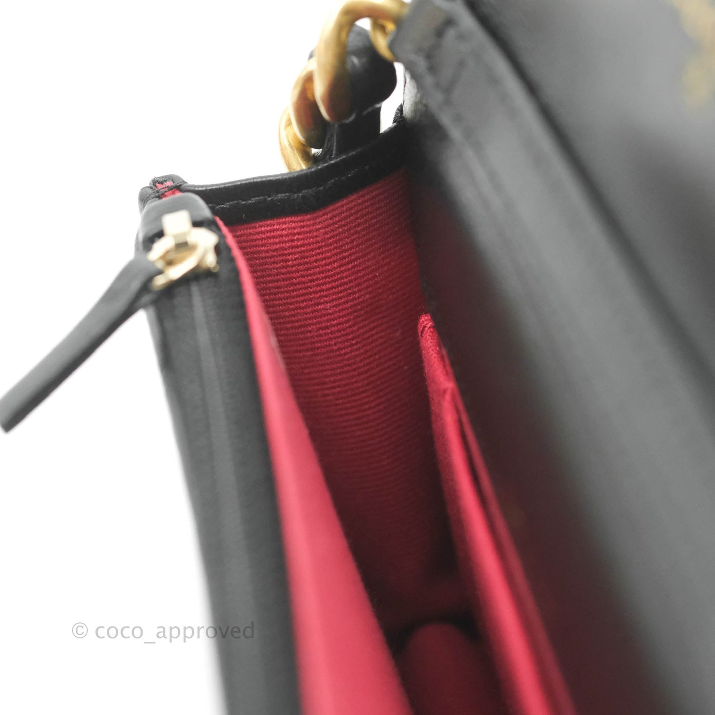 Chanel 19 Clutch With Chain Black Mixed Hardware