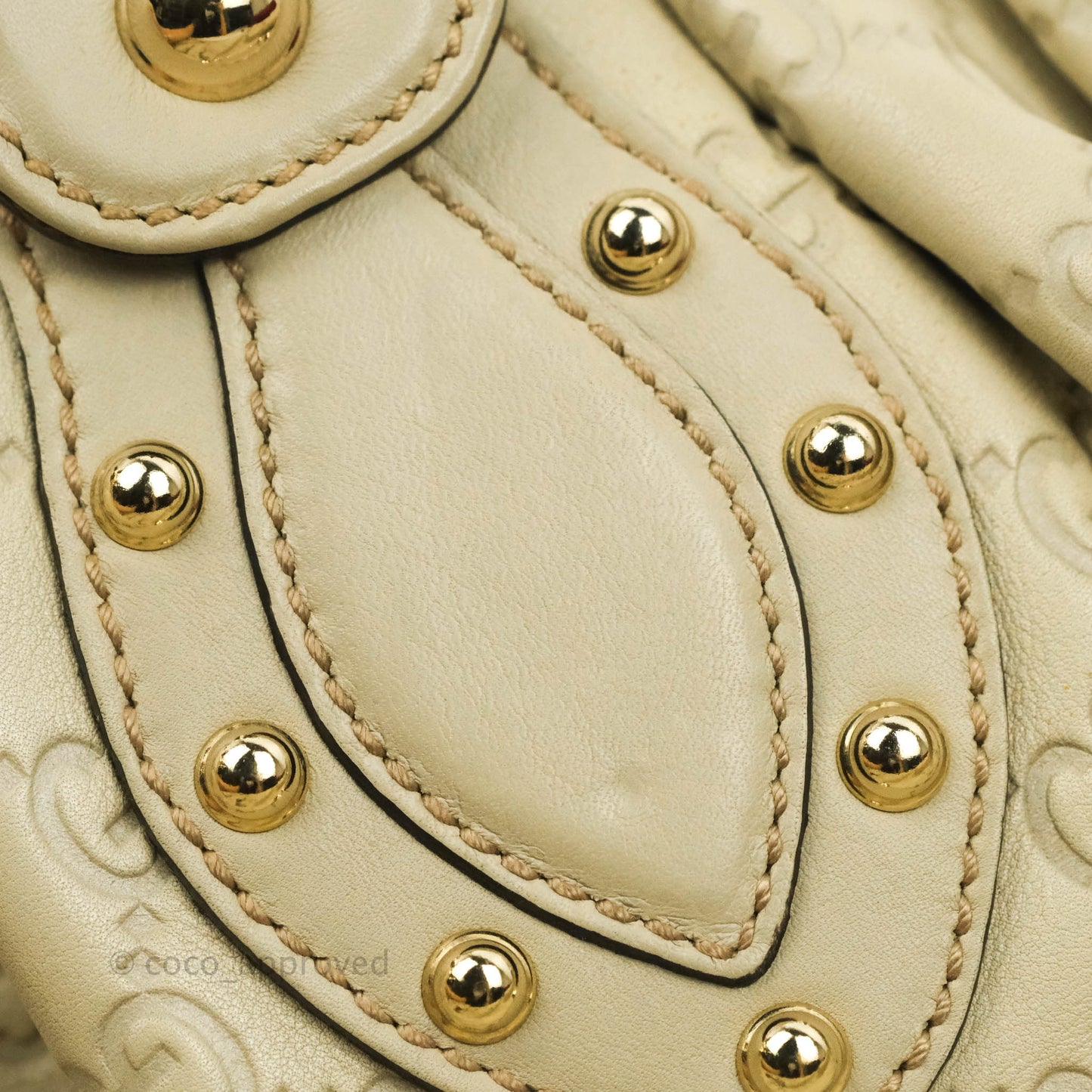 Gucci Medium Pelham Tote Studded Guccissima Leather