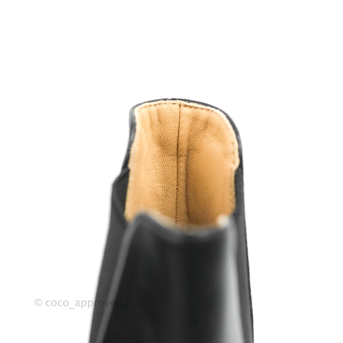 Chanel Leather Boots Black Size 39C
