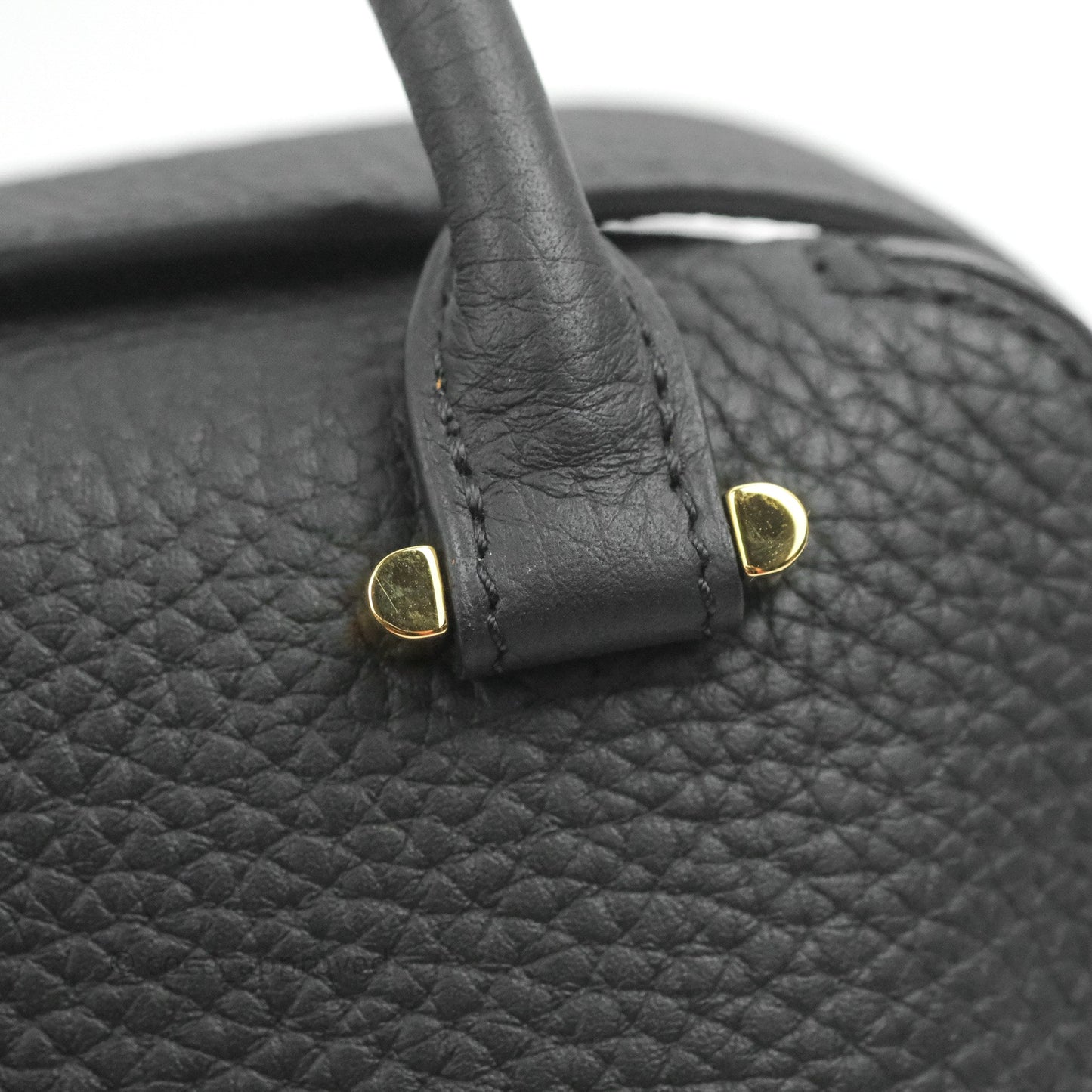 Delvaux Cool Box Nano Taurillon Soft Grained Calfskin Black Gold Hardware