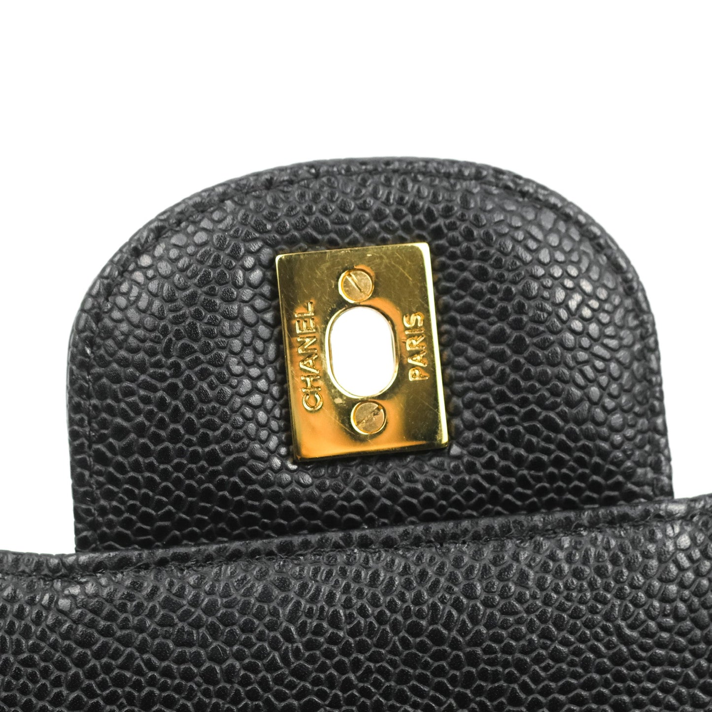 Chanel Jumbo Single Flap Black Caviar Gold Hardware⁣⁣