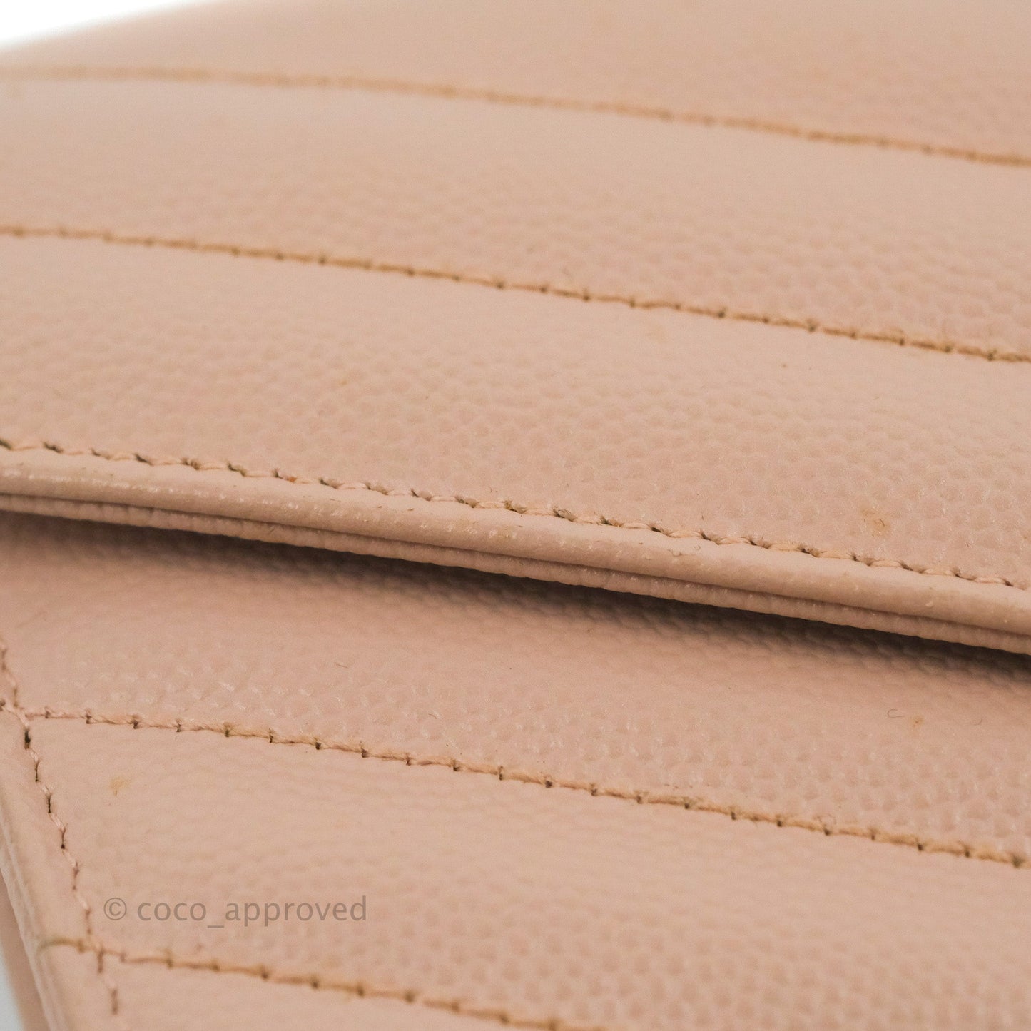 Saint Laurent Quilted Envelope Wallet Pink Grained Leather Silver Hardware