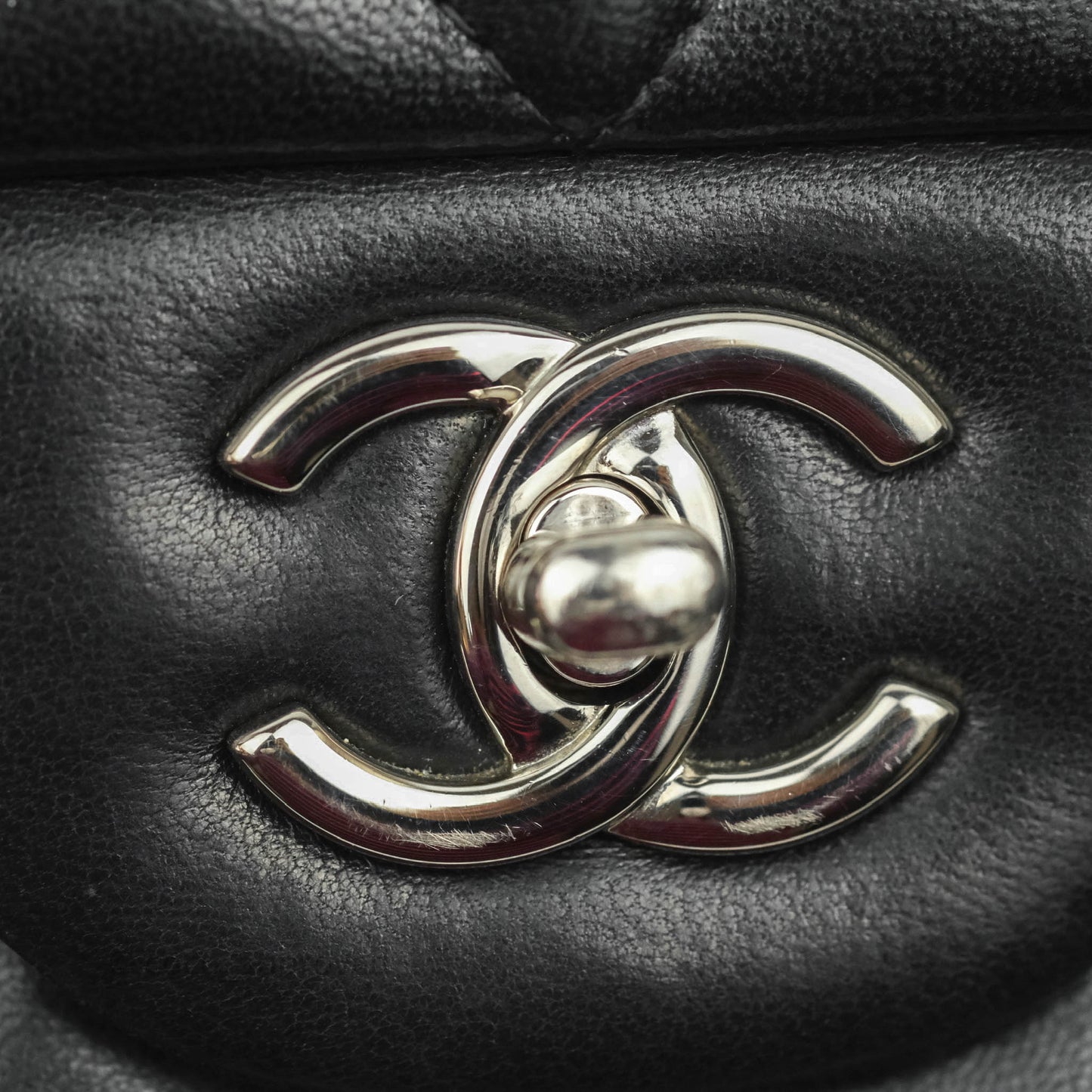 Chanel Jumbo Double Flap Black Lambskin Silver Hardware⁣⁣
