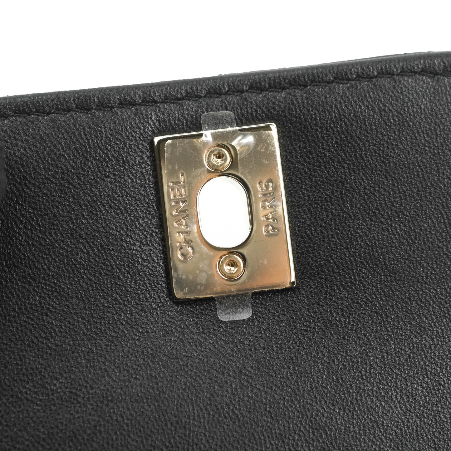 Chanel Mini Quilted Clutch With Chain Black Lambskin Gold Hardware 22S