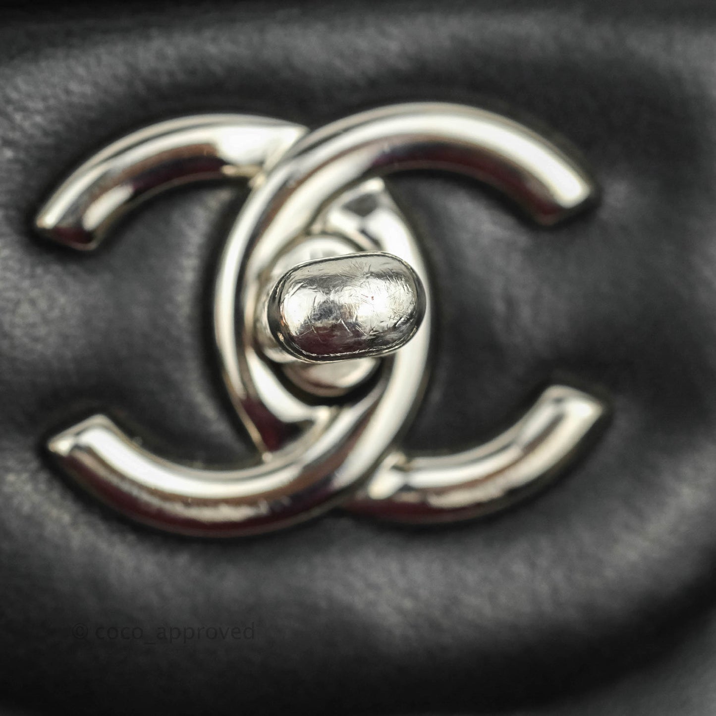 Chanel Jumbo Double Flap Black Lambskin Silver Hardware⁣⁣