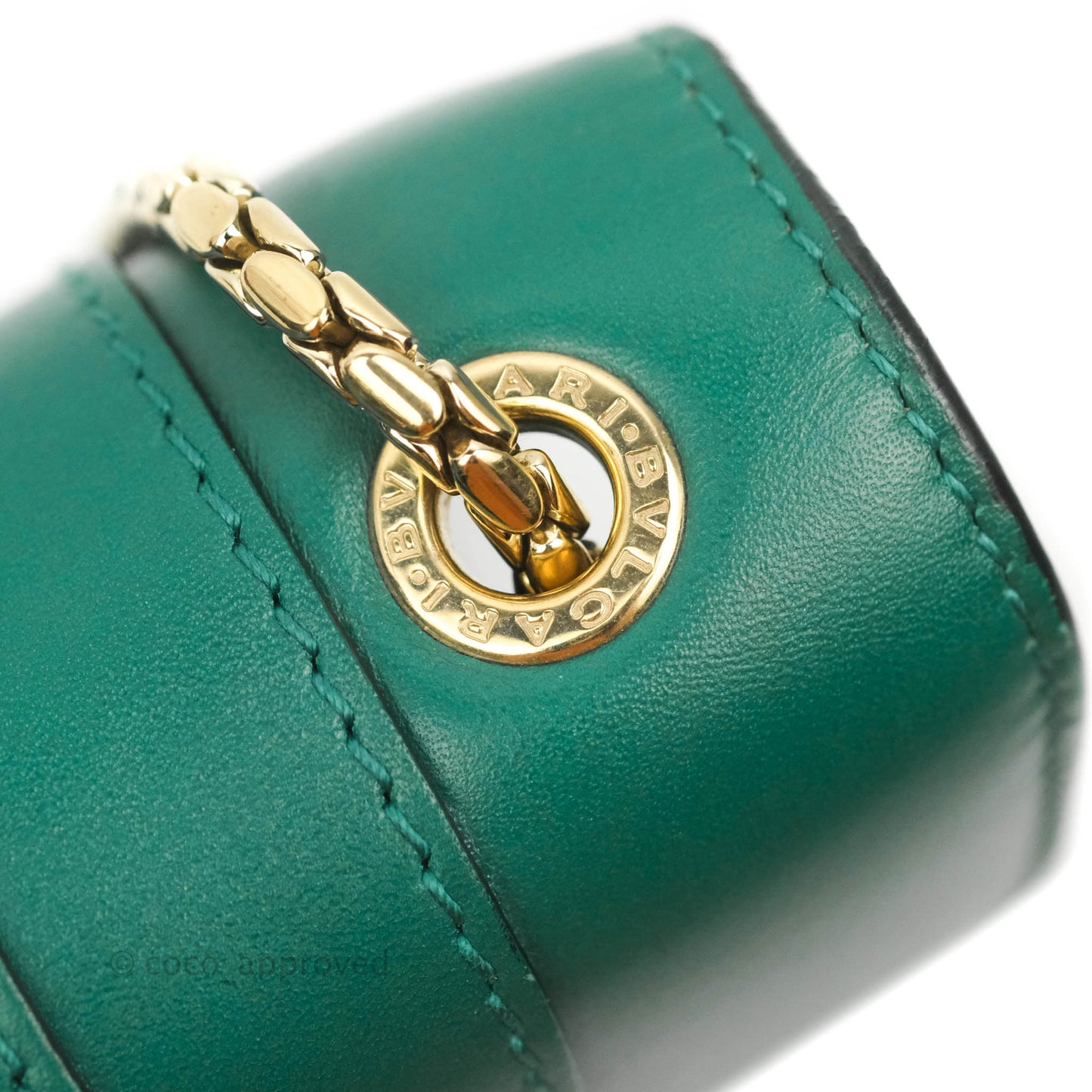 Bvlgari Serpenti Forever Small Crossbody Bag in Emerald Green Gold Hardware