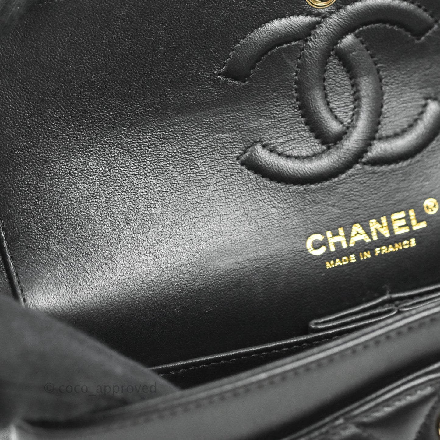Chanel Small Classic Quilted Flap Black Lambskin Rose Gold Hardware