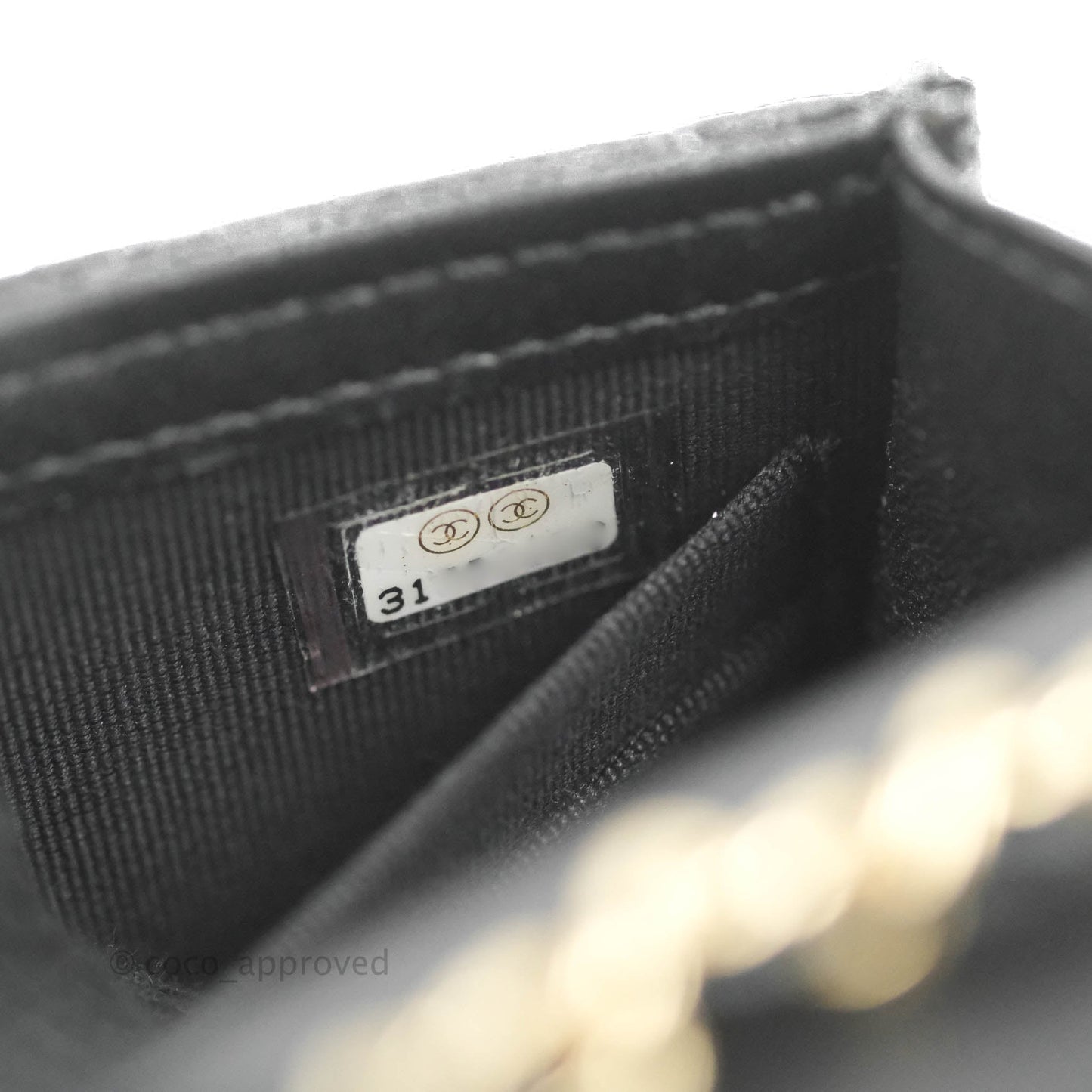 Chanel Mini Quilted Clutch With Chain Black Lambskin Gold Hardware 22S
