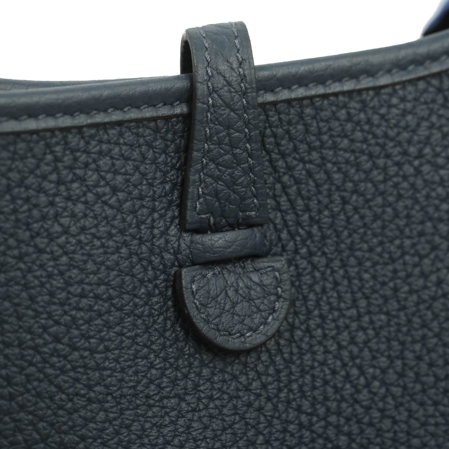 Hermès Mini Evelyne 16 Blue Nuit Amazone with Twilly