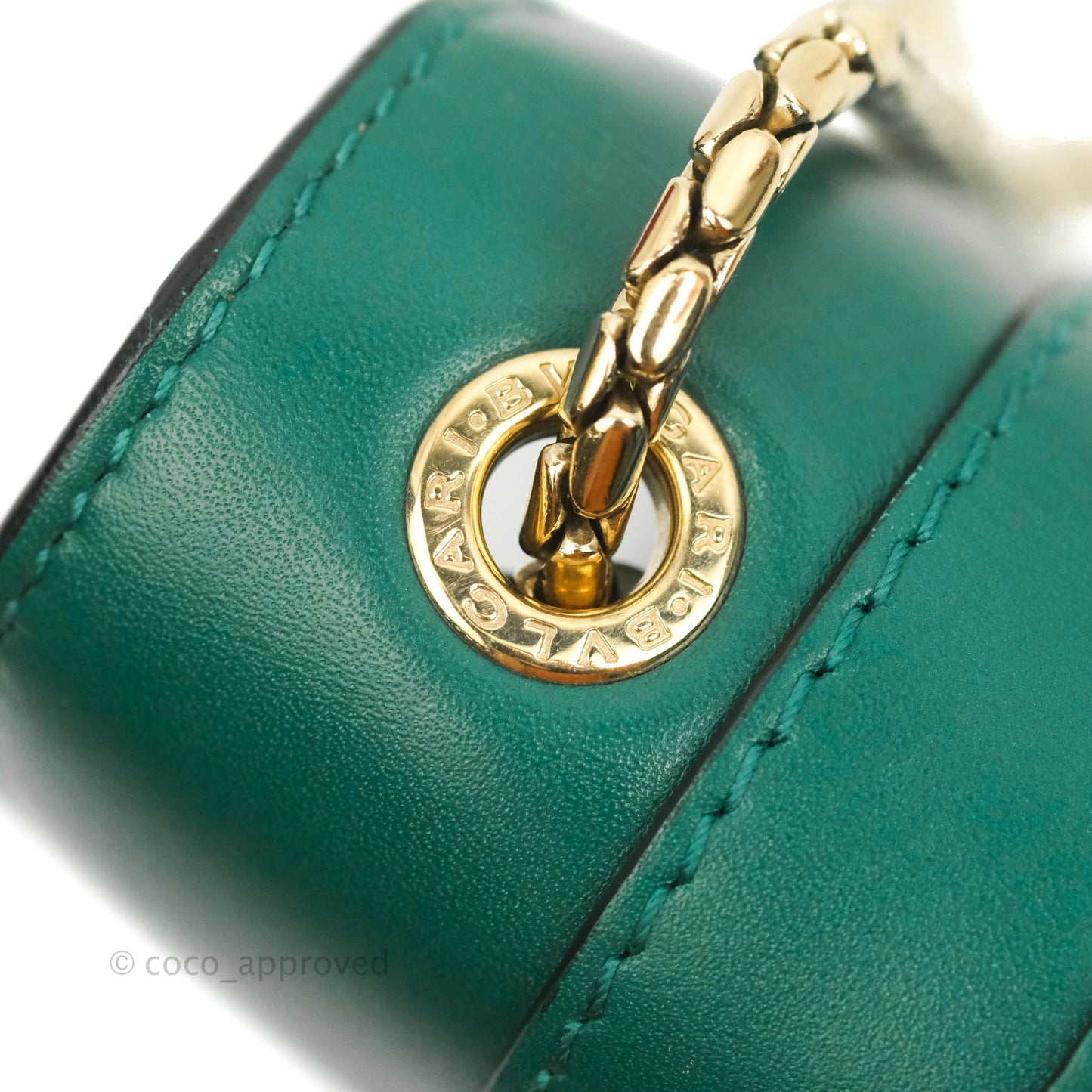 Bvlgari Serpenti Forever Small Crossbody Bag in Emerald Green Gold Hardware