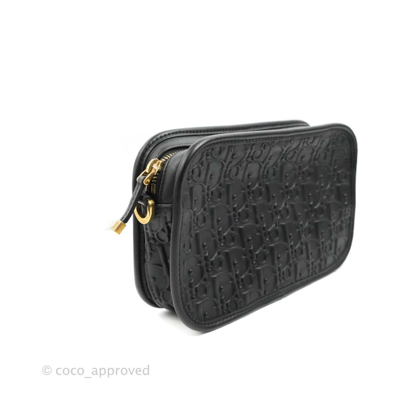 Dior Diorquake Clutch Black Oblique Embossed Calfskin