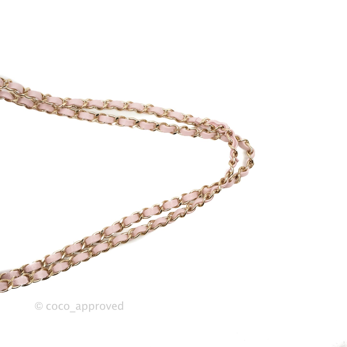 Chanel M/L Medium Double Flap Bag Lilac Rose Clair Caviar Gold Hardware 21S