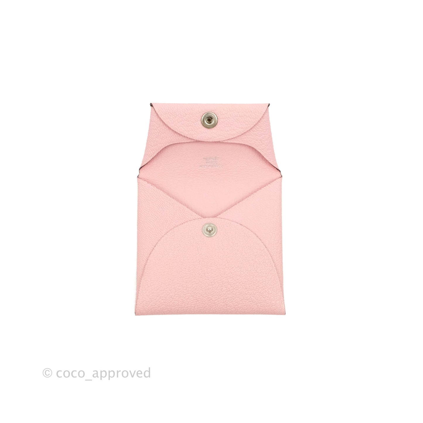 Hermès Bastia Coin Purse Pink Chevre Mysore