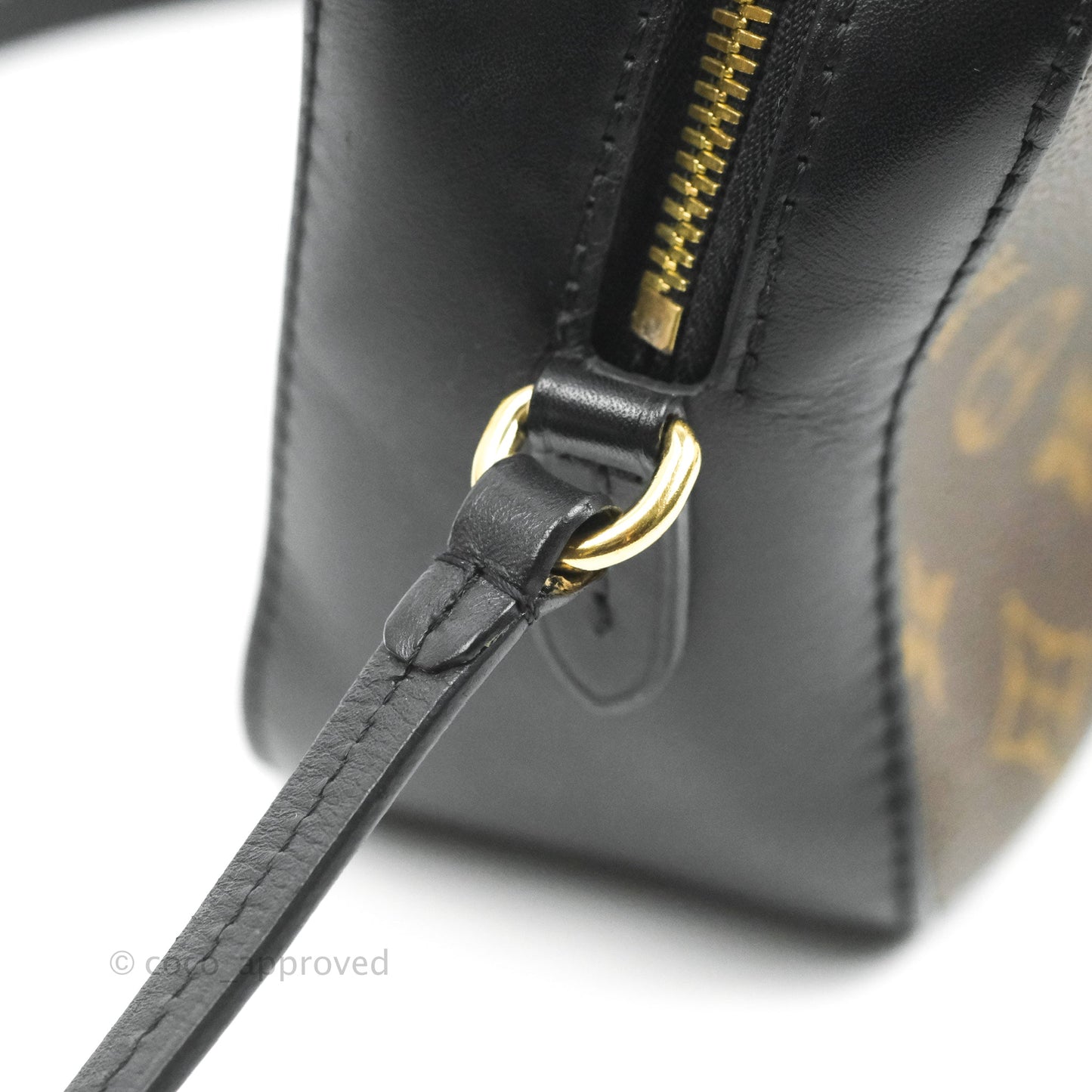 Louis Vuitton Saintonge Crossbody Bag Monogram Black