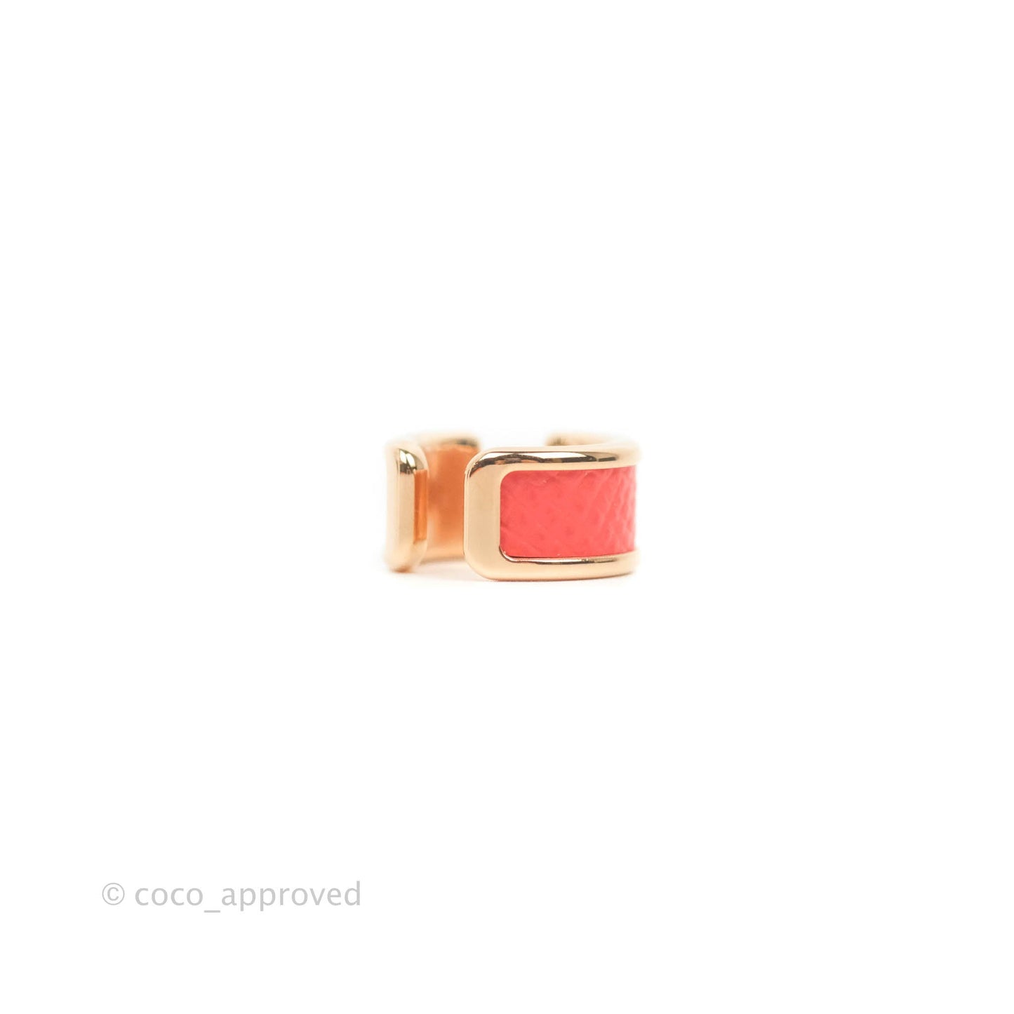 Hermes Olympe Ear Cuff Small Model Epsom Rose Gold