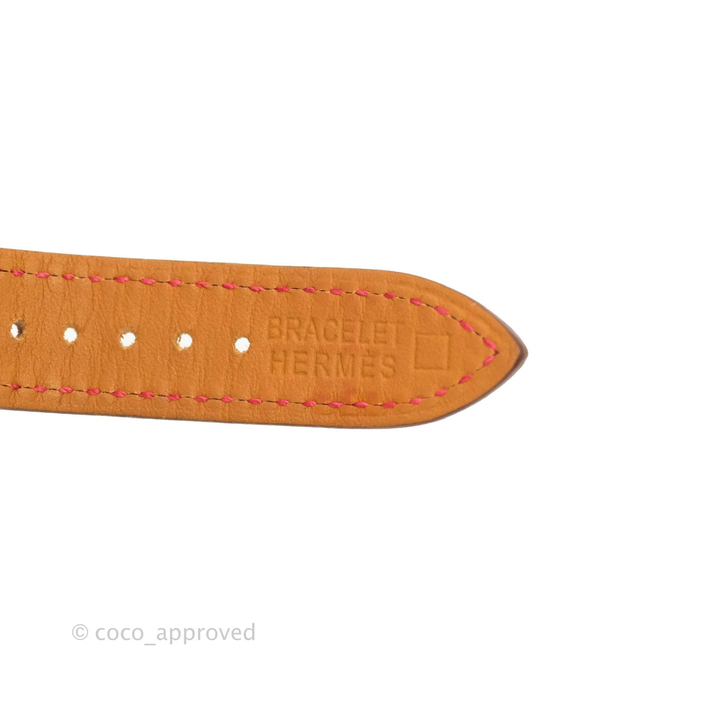 Hermès Heure H PM Watch Red Alligator Gold Hardware