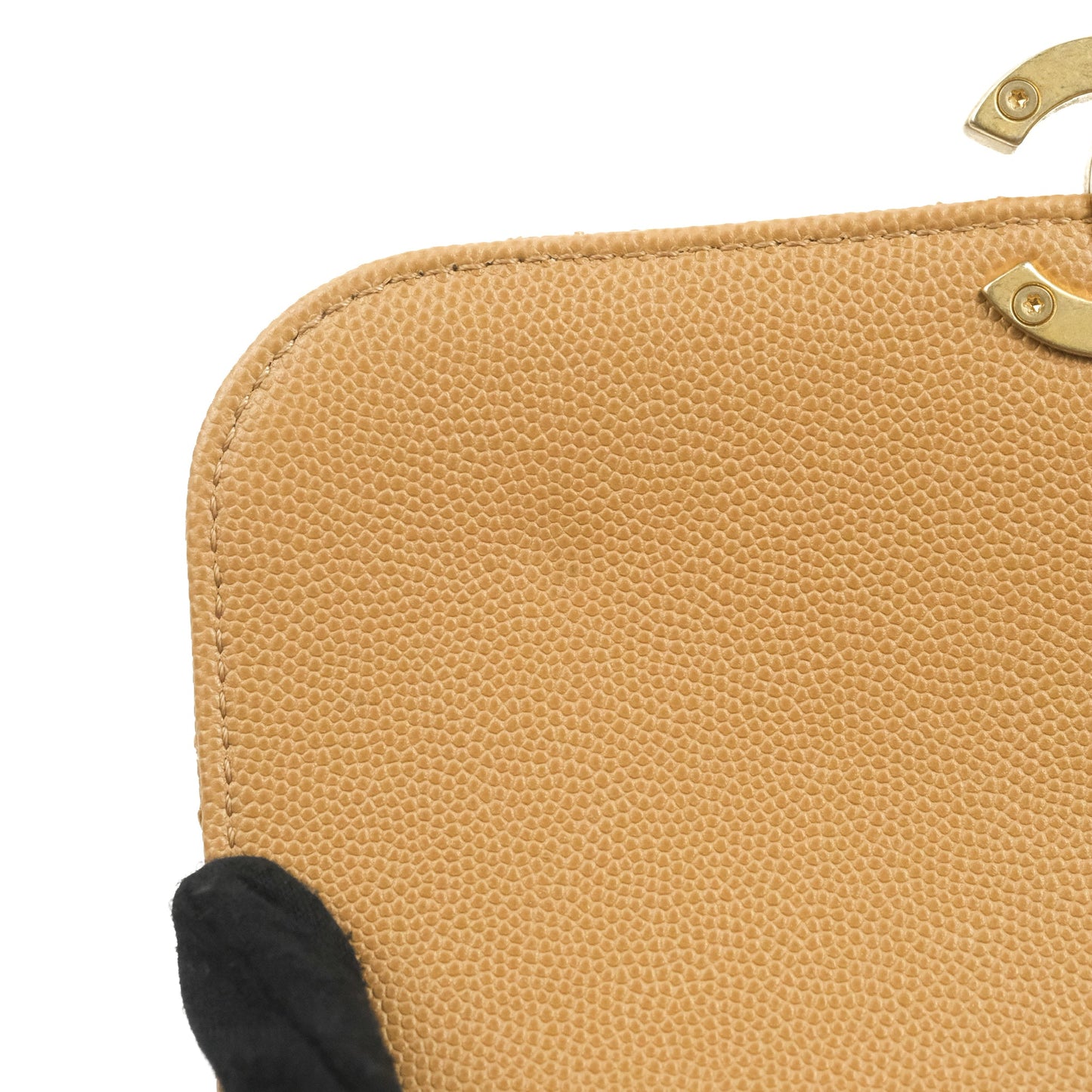 Chanel Mini Messenger Bag Beige Caviar Gold Hardware 21K