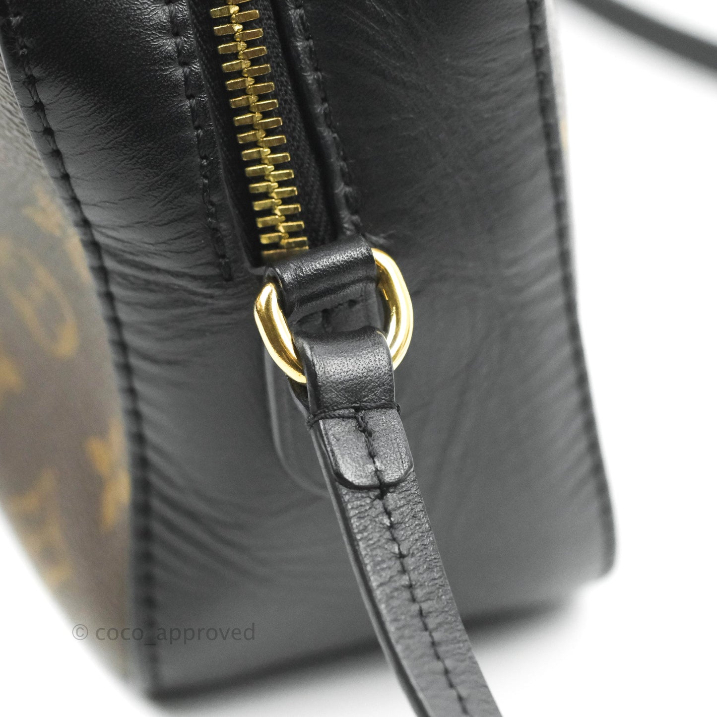 Louis Vuitton Saintonge Crossbody Bag Monogram Black