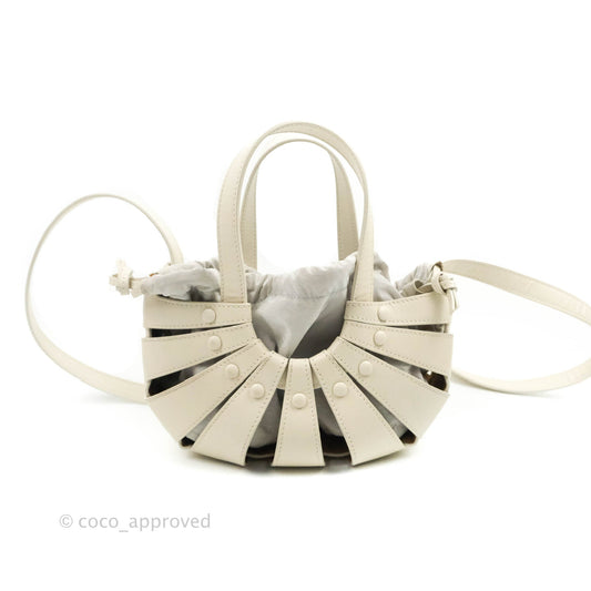 Bottega Veneta Small Shell Bag White