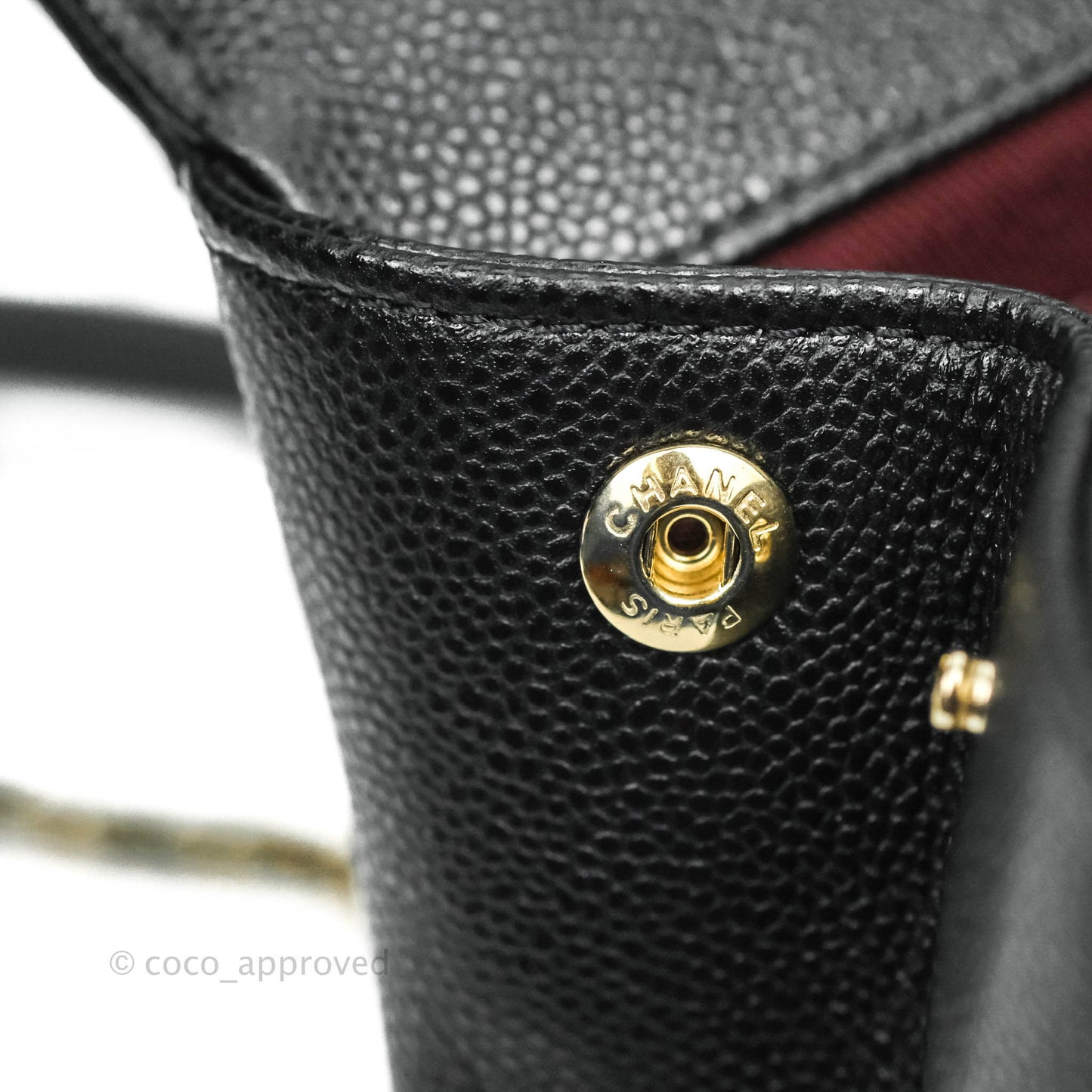 Chanel Small Business Affinity Flap Bag Black Caviar Gold Hardware