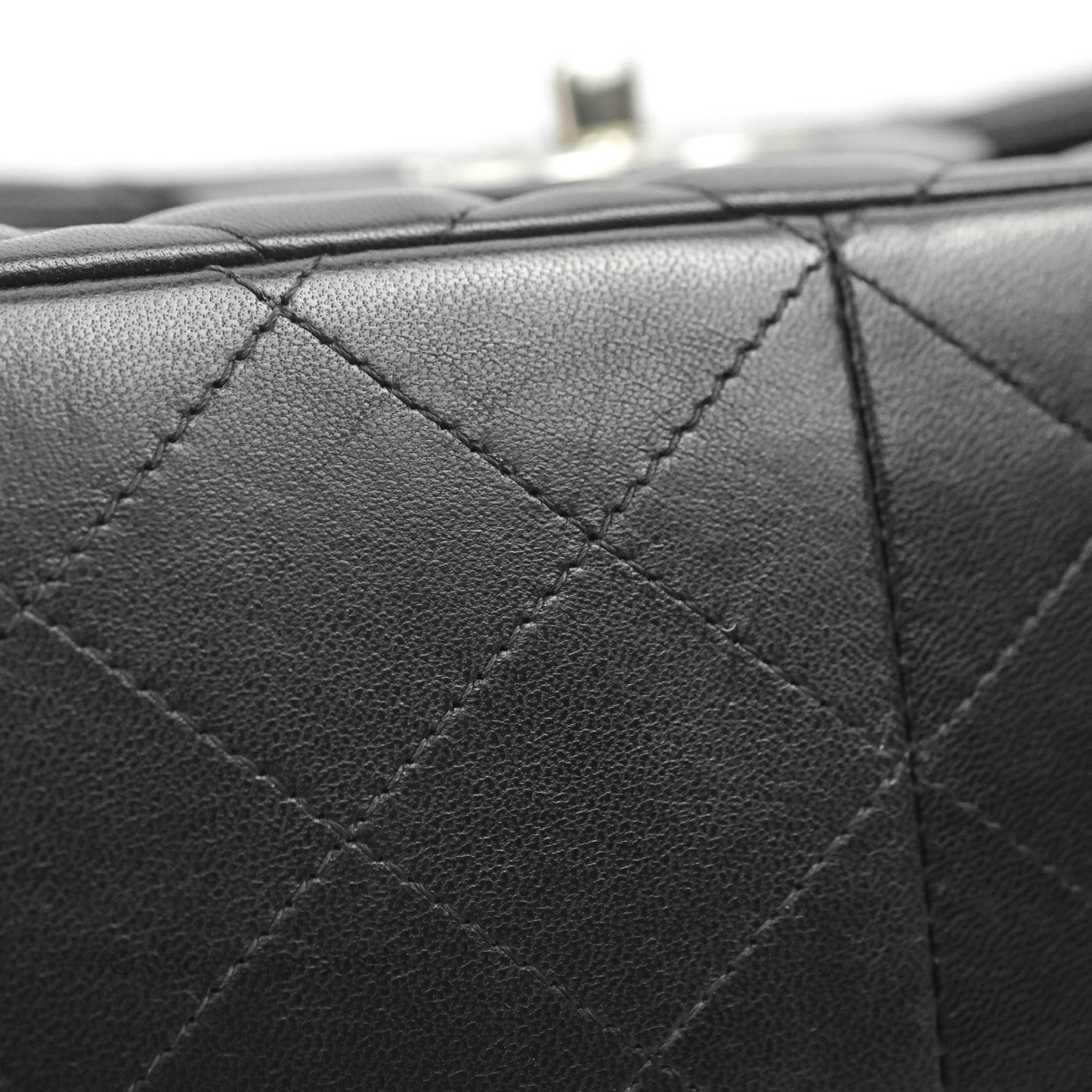 Chanel Jumbo Double Flap Black Lambskin Silver Hardware⁣⁣