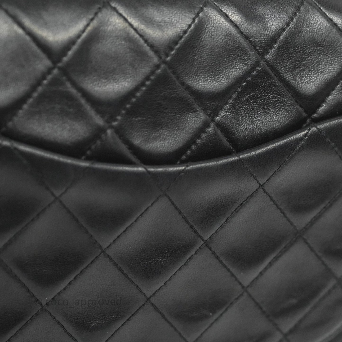 Chanel Classic Vintage Medium Flap Black Lambskin 24K Gold Hardware